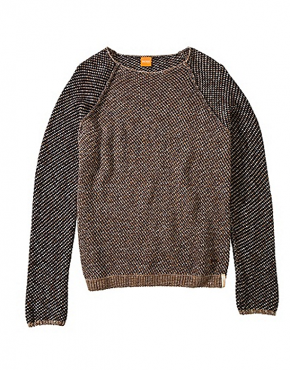 BOSS ORANGE PULLOVER KIRBY FARBE KHAKI 253