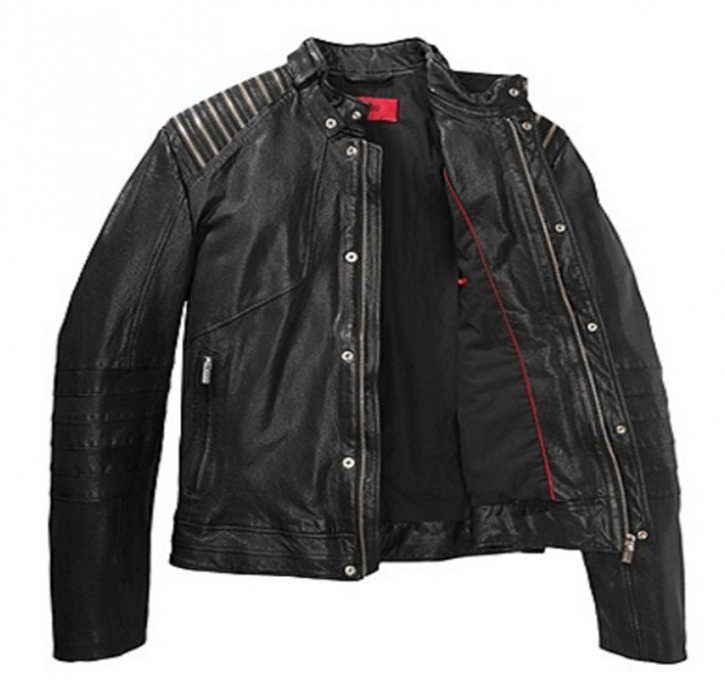 HUGO LEDERJACKE LEDRICK FARBE SCHWARZ