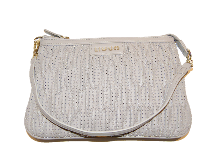 LIU JO MINI SCHULTERTASCHE BUSTA PIATTA FARBE CEMENT 63801