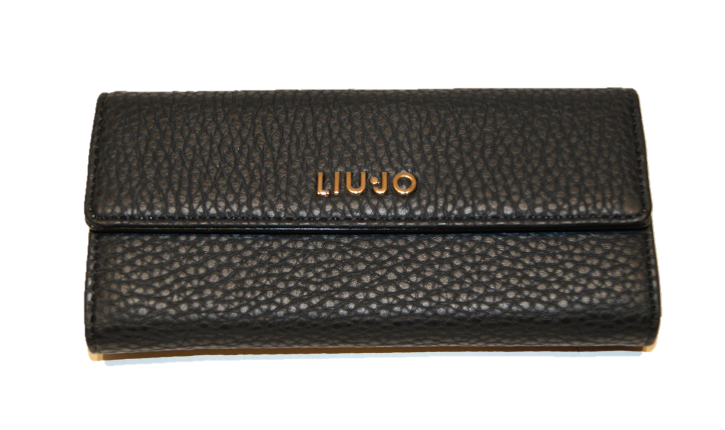 LIU JO GELDBÖRSE PORTAFOGLIO GRANDE C/P FARBE SCHWARZ 22222