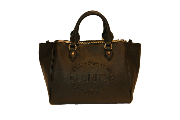 LIU JO HANDTASCHE SHOPPING 2 ZIP CORA FARBE SCHWARZ 2222
