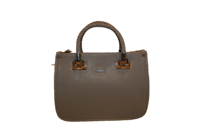 LIU JO HANDTASCHE SHOPPING M QUADRATA FARBE GRAU