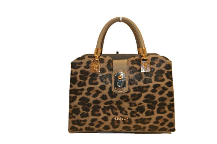 LIU JO HANDTASCHE SHOPPING ZIRCONE MA FARBE MACULATO BEIGE 09G21
