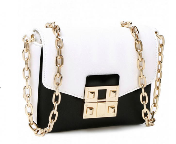 LIU JO SCHULTERTASCHE STRELIZIA FARBE BLACK/WHITE