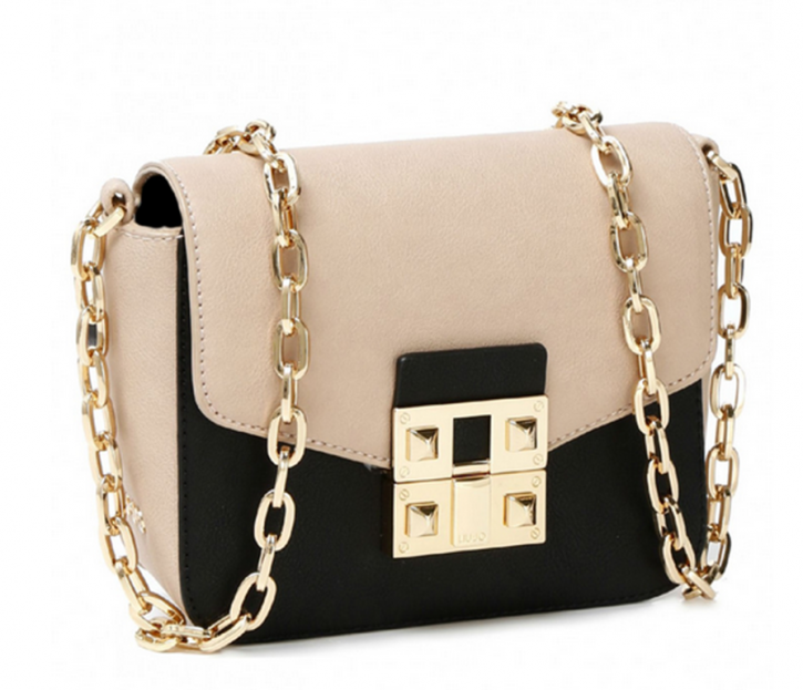 LIU JO SCHULTERTASCHE STRELIZIA FARBE NERO/NUDE