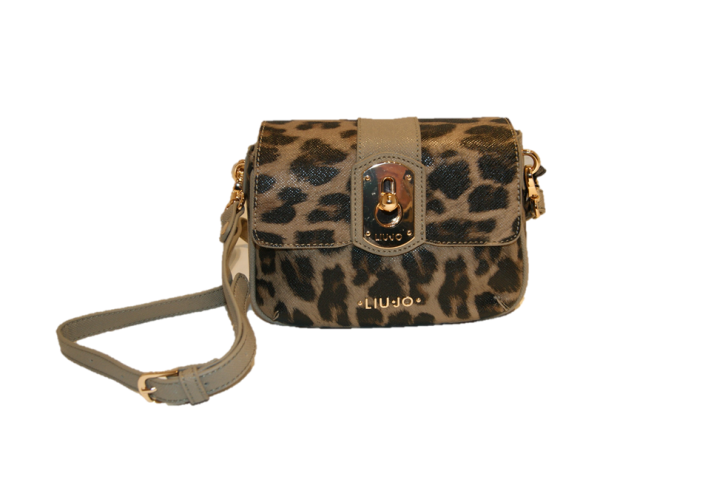 LIU JO SCHULTERTASCHE TRACOLLINA ZIRCONE FARBE MACULATO BEIGE 09G21