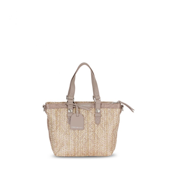 GEORGE GINA & LUCY HANDTASCHE LIZZIE THE LUCY ROMANCE FARBE STRAW GLITTER 230