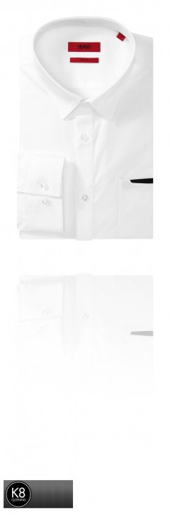 HUGO SLIM-FIT BUSINESS-HEMD EPPER FARBE WEISS 199 GR: L