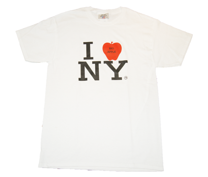 DAVID BENEDICT T-Shirt I Love Big Apple  New York Farbe Weiss 001