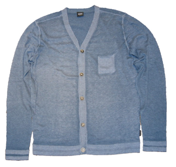 BOSS BLACK LOHAN STRICKJACKE FARBE BLAU 460