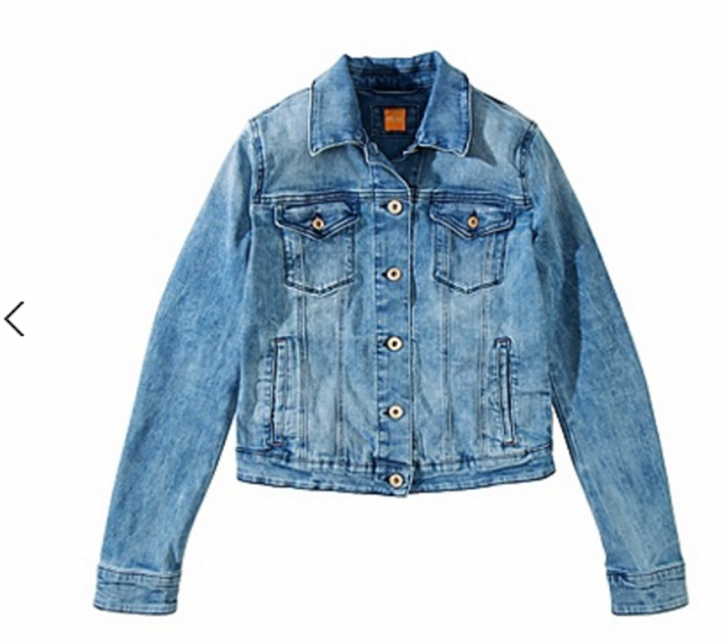 BOSS ORANGE JEANSJACKE LOUISYA FARBE LIGHT BLUE 446 S