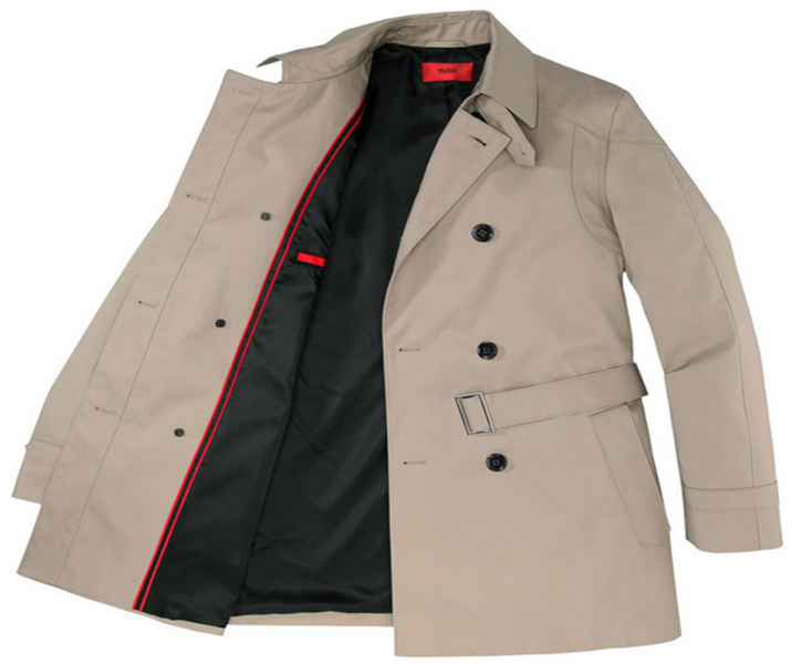 HUGO TRENCHCOAT MOVER1 FARBE BEIGE 265 GR: 48