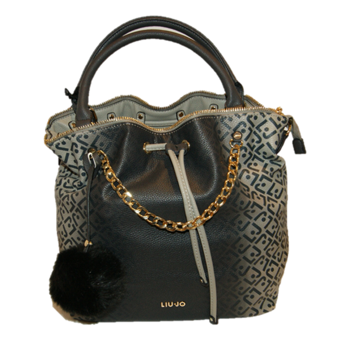 LIU JO BEUTELTASCHE SECCHIELLO M POPPA FARBE SCHWARZ 22222