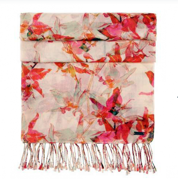 BOSS ORANGE MUSTER SCHAL NASIANNA FARBE GEMUSTERT 990