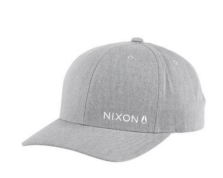 NIXON Lockup Snapback Cap Farbe heather gray