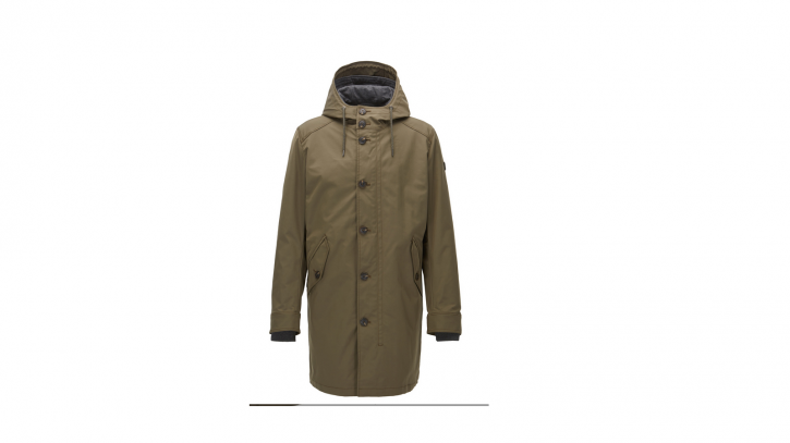 BOSS ORANGE Regular-Fit Parka ODRAX aus Wasserabweisendem Material Farbe dunkelgrün 309