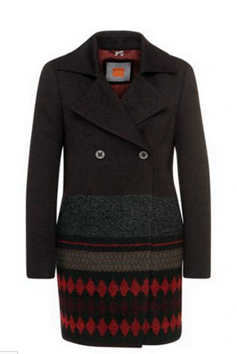 BOSS ORANGE MANTEL OFRIEDA2 FARBE SCHWARZ GEMUSTERT 962