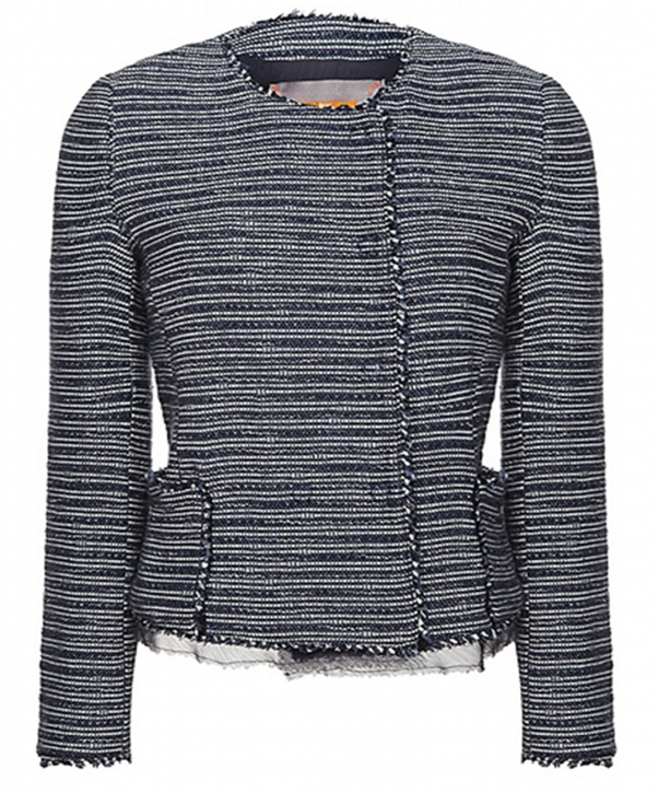 BOSS ORANGE JACKE OLARYCRAFTED FARBE BLAU GEMUSTERT 967