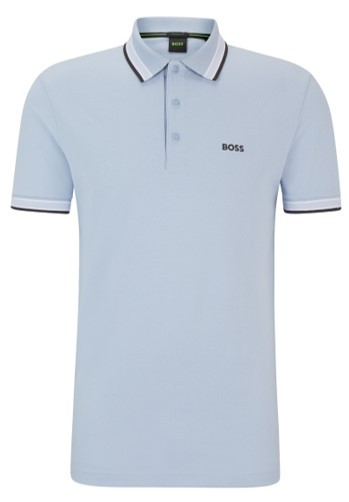 Boss Poloshirt Paddy aus Baumwoll-Piqué mit Kontrast-Logo flieder  527 XXXL
