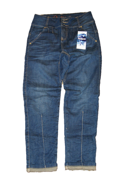 DESIGUAL HARLEKIN JEANS PANT REPE FARBE DUNKELBLAU