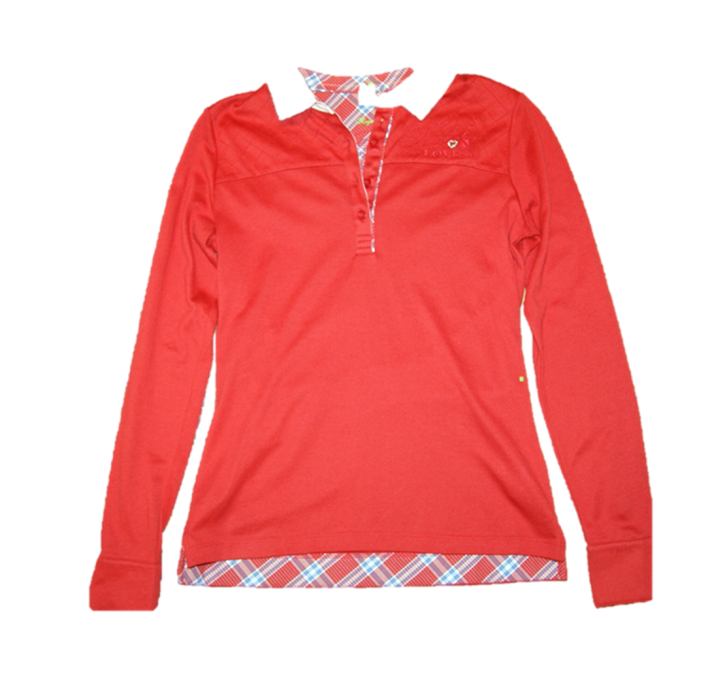 BOSS GREEN POLOSHIRT PARTINA FARBE ROT 621