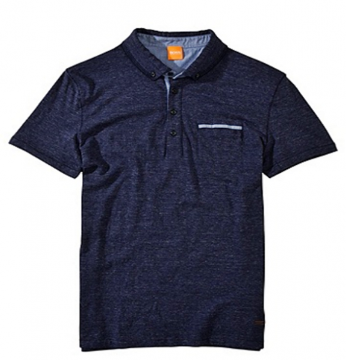BOSS ORANGE PATCHERMAN 1 POLO-SHIRT FARBE DUNKELBLAU 404