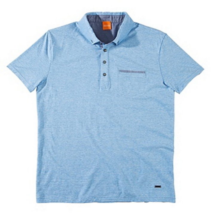 BOSS ORANGE PATCHERMAN 1 POLO-SHIRT FARBE HELLBLAU 454