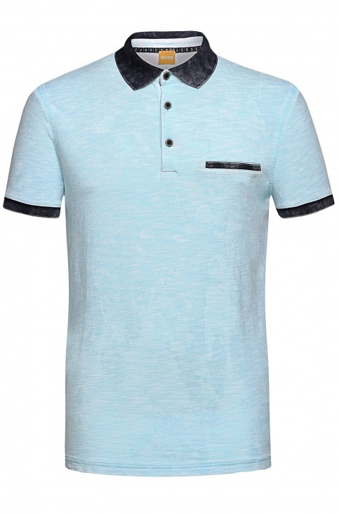 BOSS ORANGE POLO SHIRT POWTER FARBE TÜRKIS 440