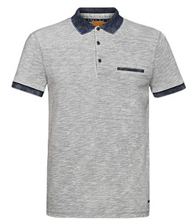 BOSS ORANGE POLO SHIRT POWTER FARBE HELLGRAU 051