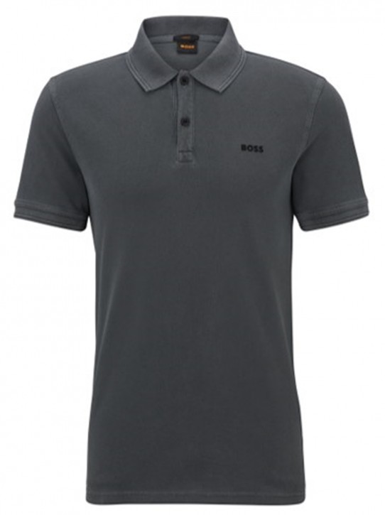 Boss Slim-Fit Poloshirt Prime aus Baumwoll-Piqué Farbe dunkelgrau 022