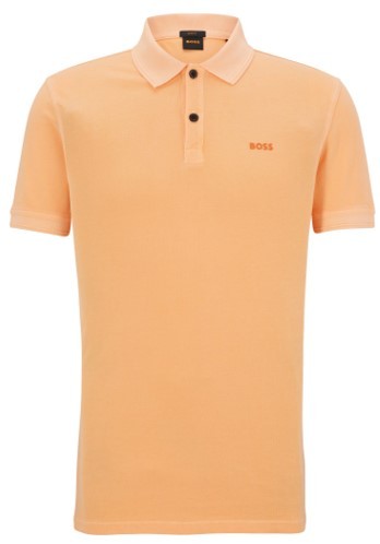 Boss Slim-Fit Poloshirt Prime aus Baumwoll-Piqué Farbe orange 827