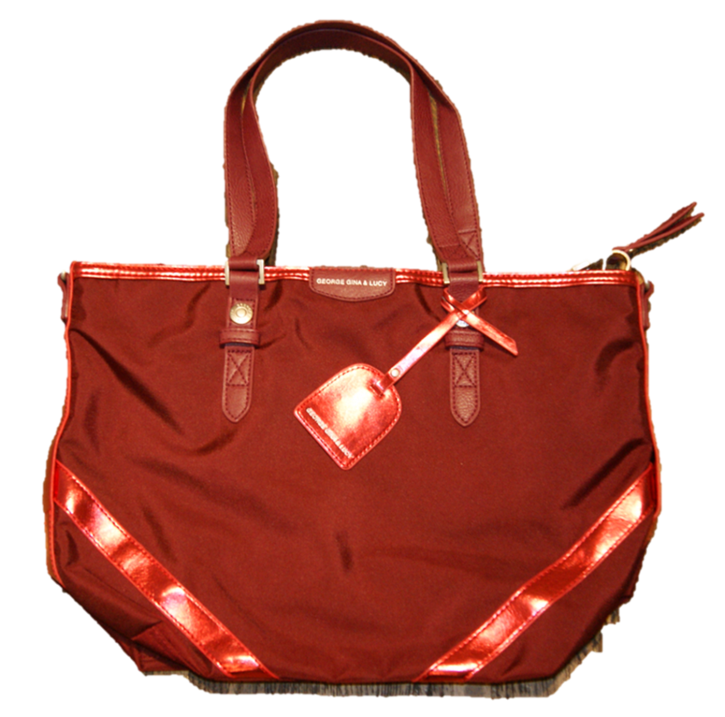 GEORGE GINA & LUCY TASCHE RICH AND LIZ FARBE RED METALLIC 46