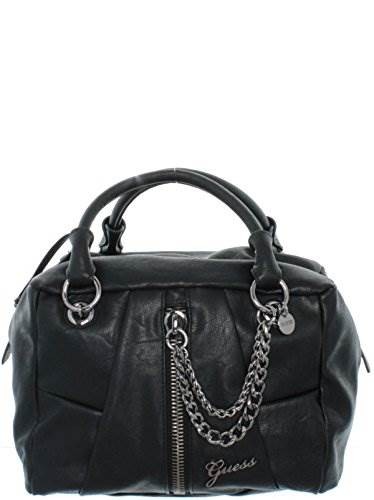 GUESS HANDTASCHE ROCKABILLY SATCHEL FARBE BLACK