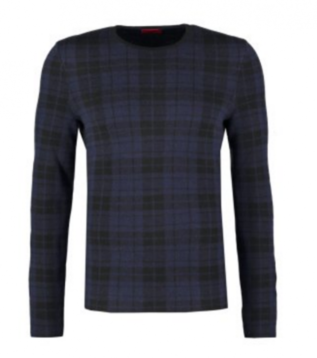 HUGO PULLOVER SCAROR FARBE BLAU 402