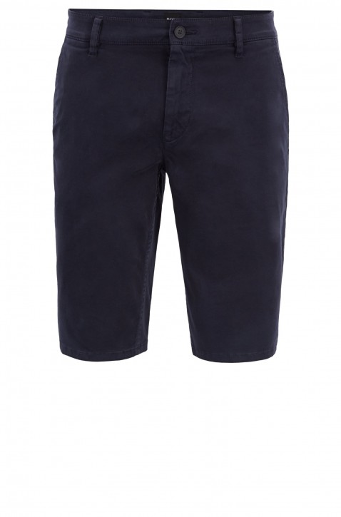 BOSS Bermuda SCHINO-SLIM SHORTS aus doppelt gefärbtem Stretch-Satin dunkelblau 404 36
