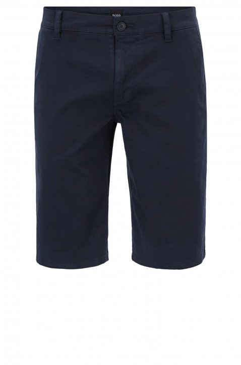 BOSS Regular-Fit Chino-Shorts D aus elastischer Baumwolle dunkelblau 404