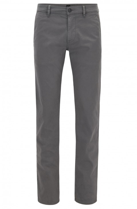HUGO BOSS Slim-Fit Hose Schino-Slim D aus Stretch-Baumwolle Farbe grau 027