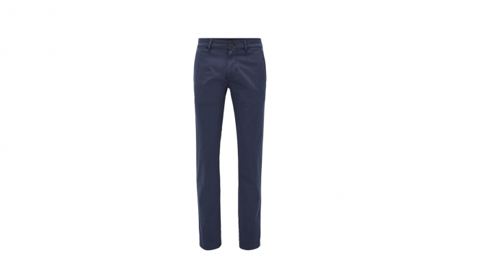 HUGO BOSS Slim-Fit Hose Schino-Slim D aus Stretch-Baumwolle Farbe dunkelblau 402
