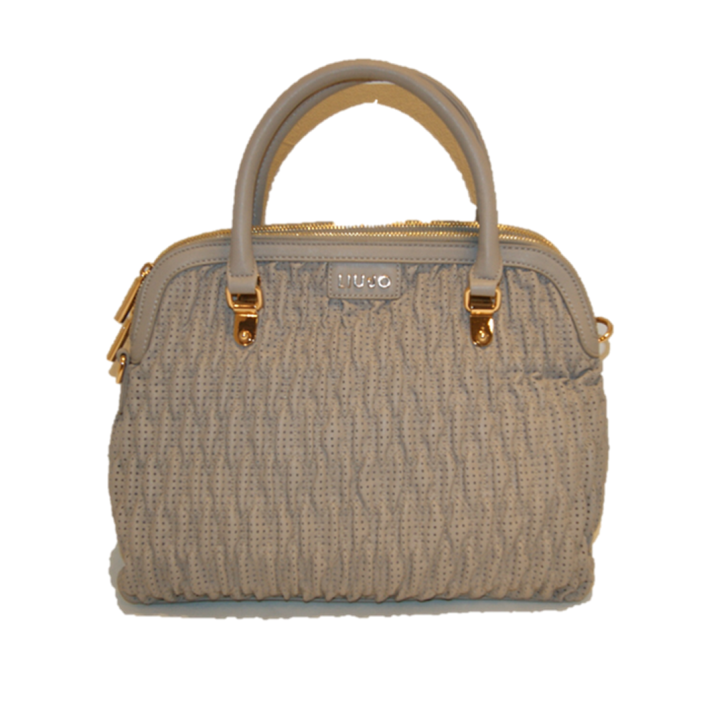 LIU JO HANDTASCHE SHOPPING 2 SCOMPARTI FARBE CEMENT
