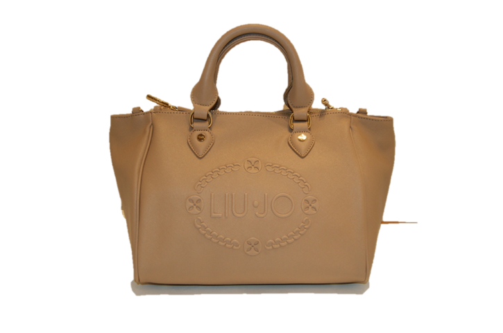 LIU JO HANDTASCHE SHOPPING 2 ZIP CORA FARBE CEMENT