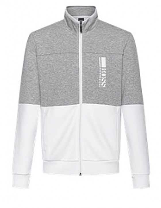 Hugo Boss Regular-Fit Sweatshirt Skaz 1 mit gesticktem Colour-Block-Logo 100