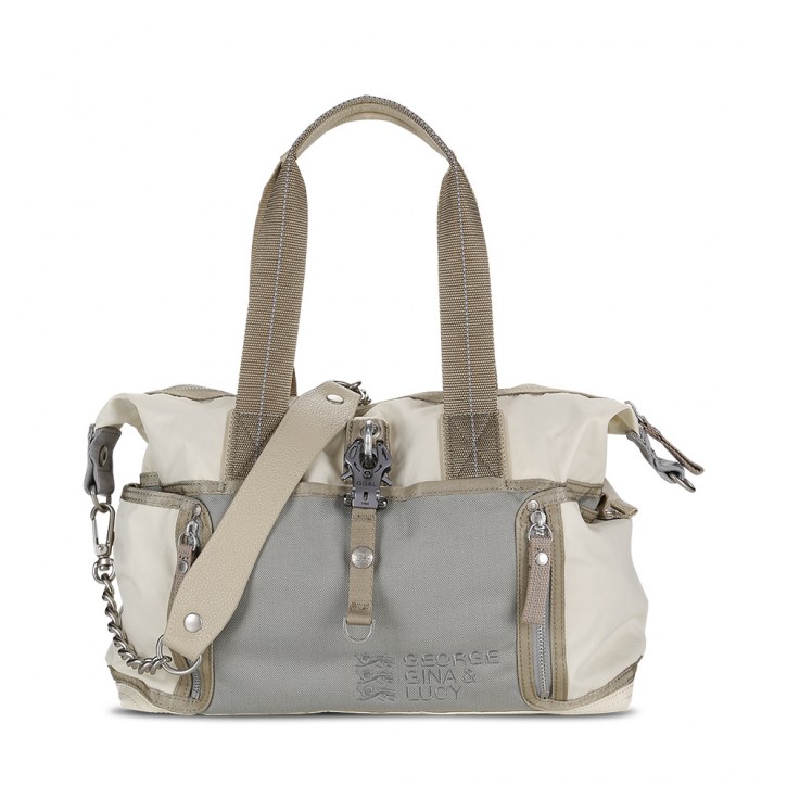 GEORGE GINA & LUCY HANDTASCHE SKIN NIE QUKOO NYLON FARBE OFF WHITE 180