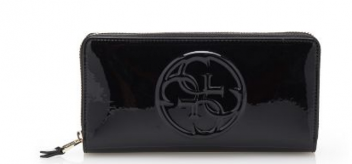 GUESS AMY SHINE LARGE ZIP AROUND ORGANIZER FARBE SCHWARZ