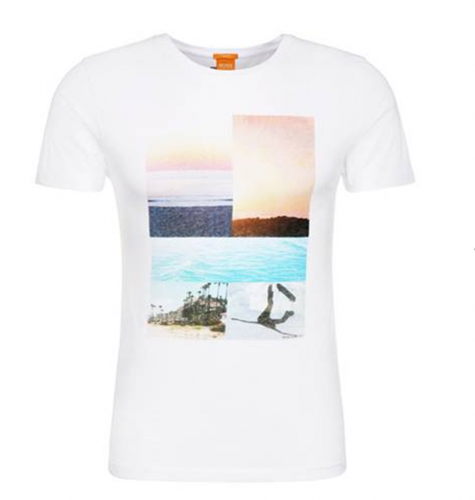 BOSS ORANGE T-SHIRT TACKET 3 FARBE WEISS 100