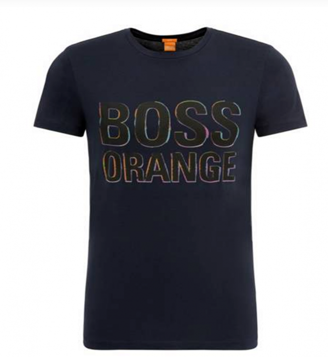 BOSS ORANGE T- SHIRT TACKET 5 FARBE DUNKELBLAU 405