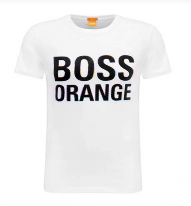 BOSS ORANGE T- SHIRT TACKET 5 FARBE WEISS 100