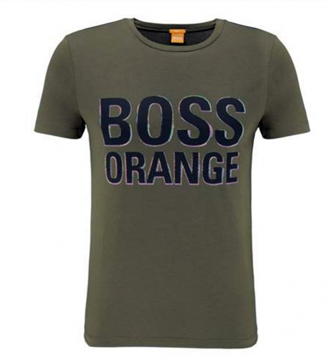 BOSS ORANGE T- SHIRT TACKET 5 FARBE DARK GREEN 309