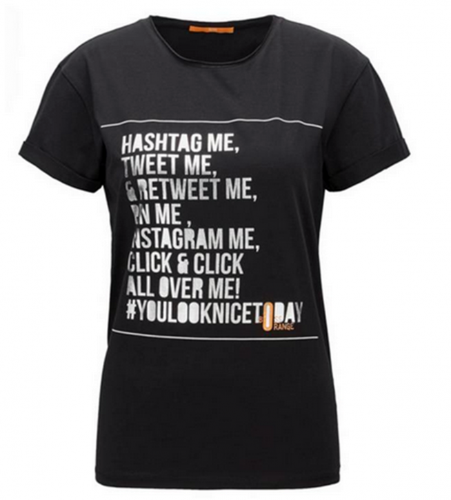 BOSS ORANGE T-Shirt Tafunny Farbe schwarz 001