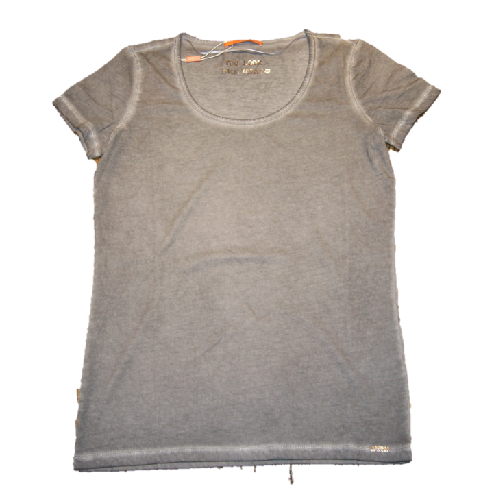BOSS ORANGE T-SHIRT TAHIRAS FARBE MEDIUM GREY 033