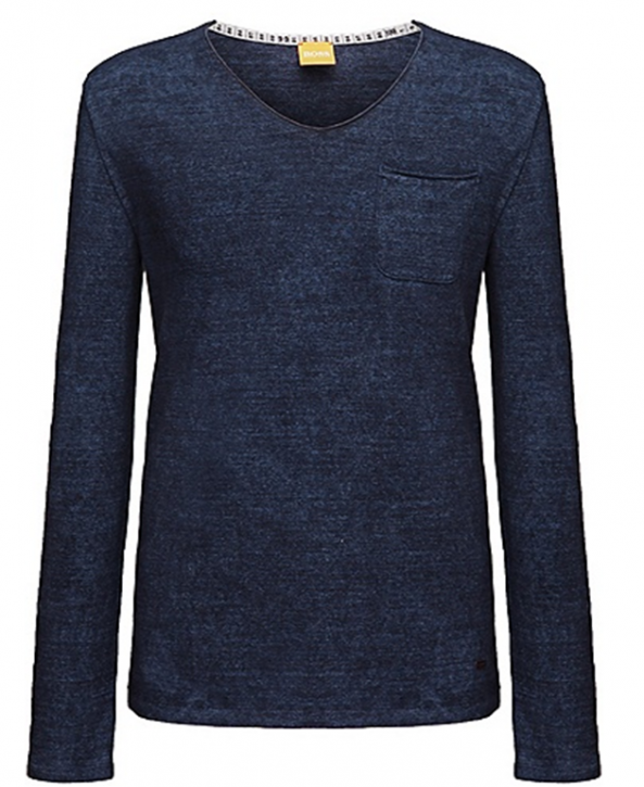 BOSS ORANGE LONGSLEEVE TEE SHIRT TALBOTT FARBE DUNKELBLAU 400